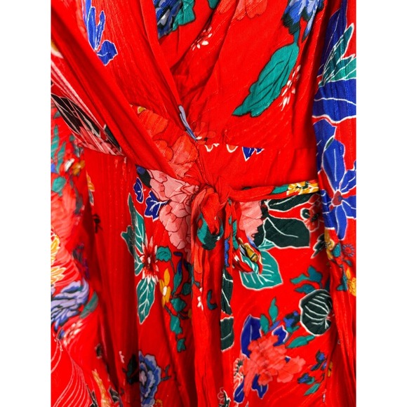 by Anthropologie Boswell Textured Wrap Tunic Faux Wrap Dress Plus Size 24W - Picture 9 of 16